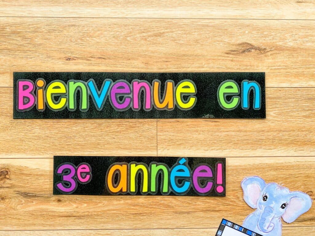 First day of grade 3 french immersion