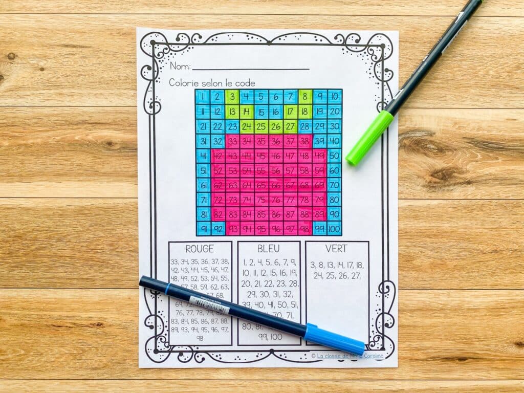 First day of grade 3 activity. Activité pour la rentrée