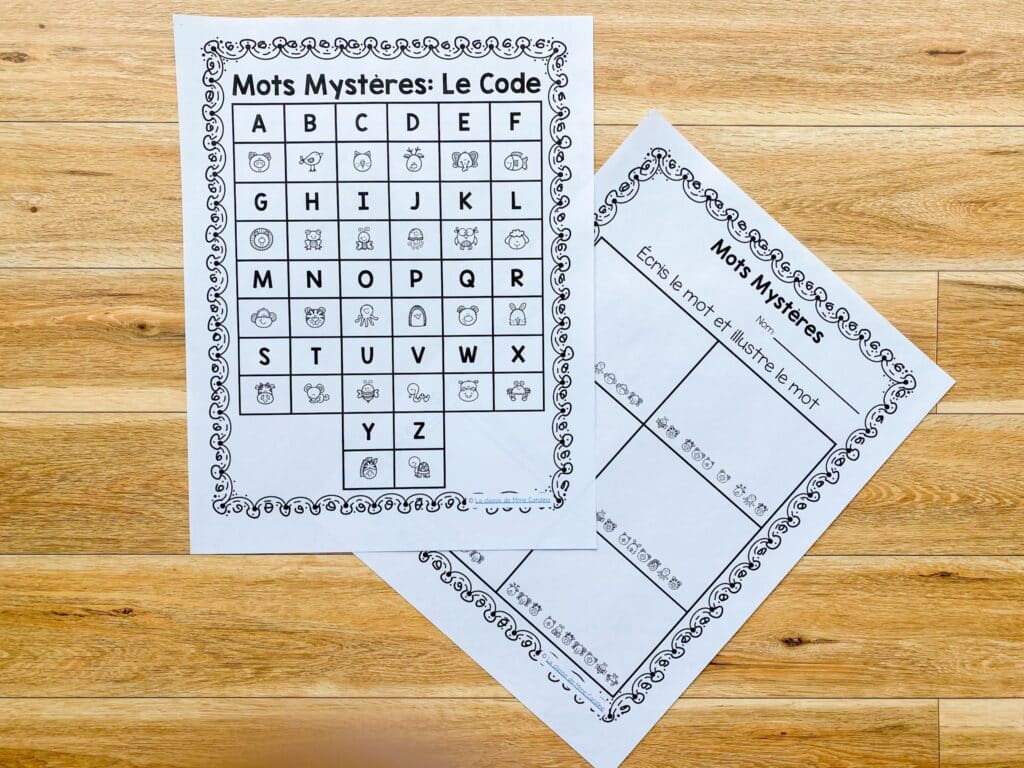 First day of grade 3 activity. Activité pour la rentrée