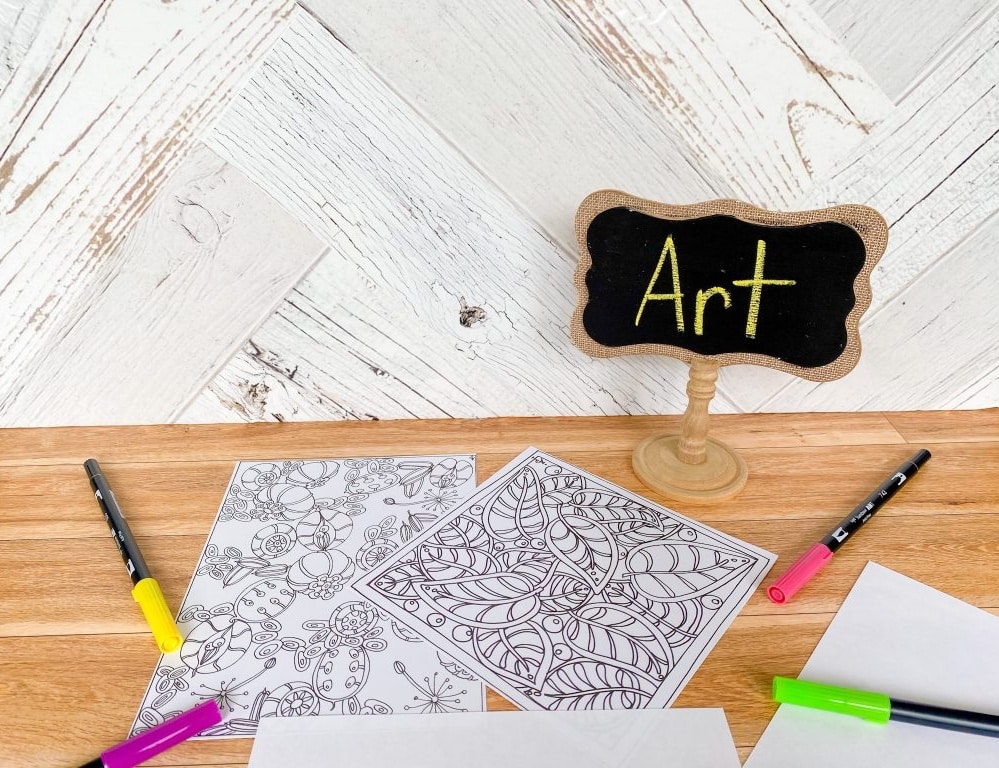 Art activity for the first day of school in grade 1