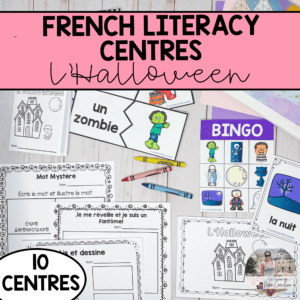 Primary French Halloween Literacy Centres | L'Halloween