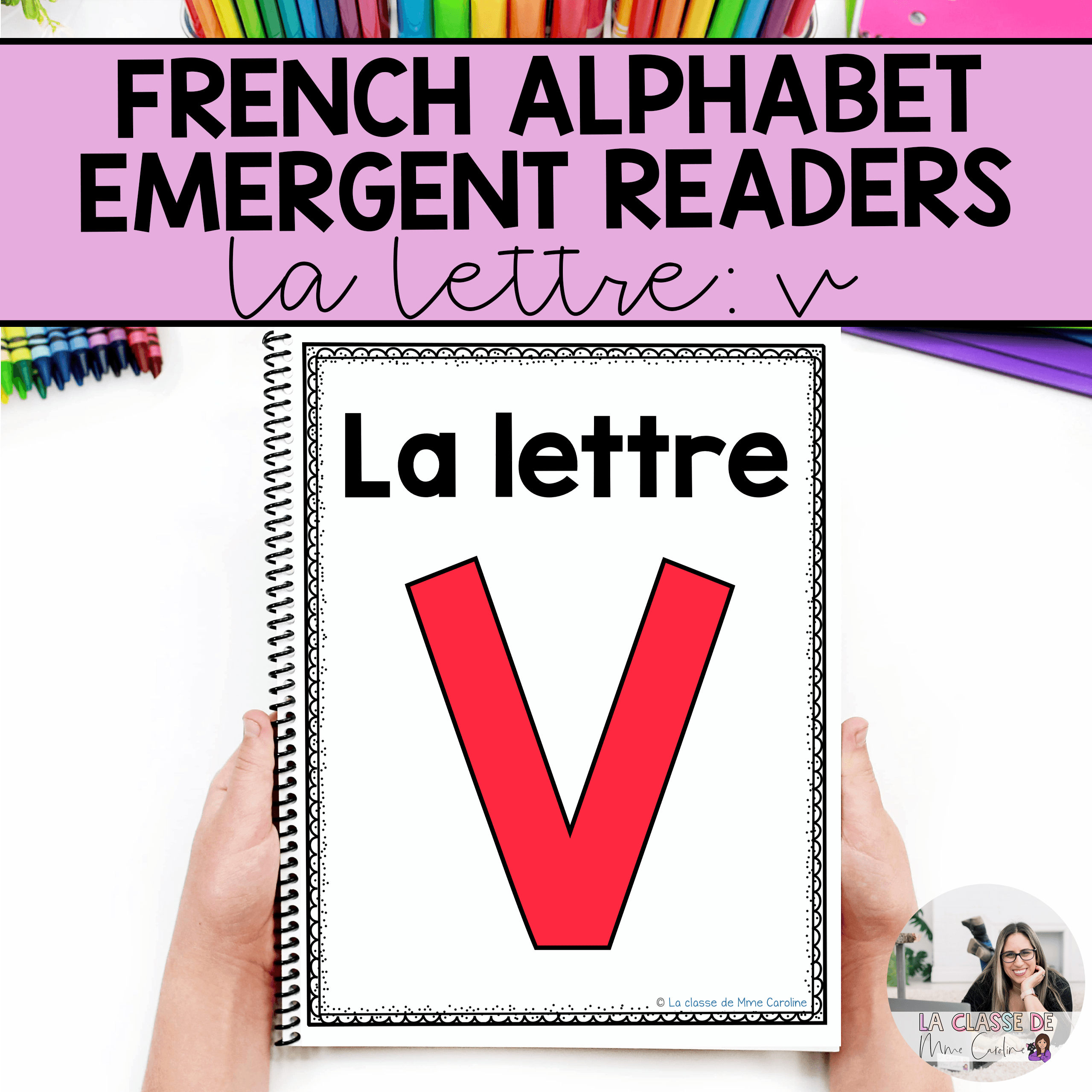 French Alphabet Readers Books for Emergent Readers: V