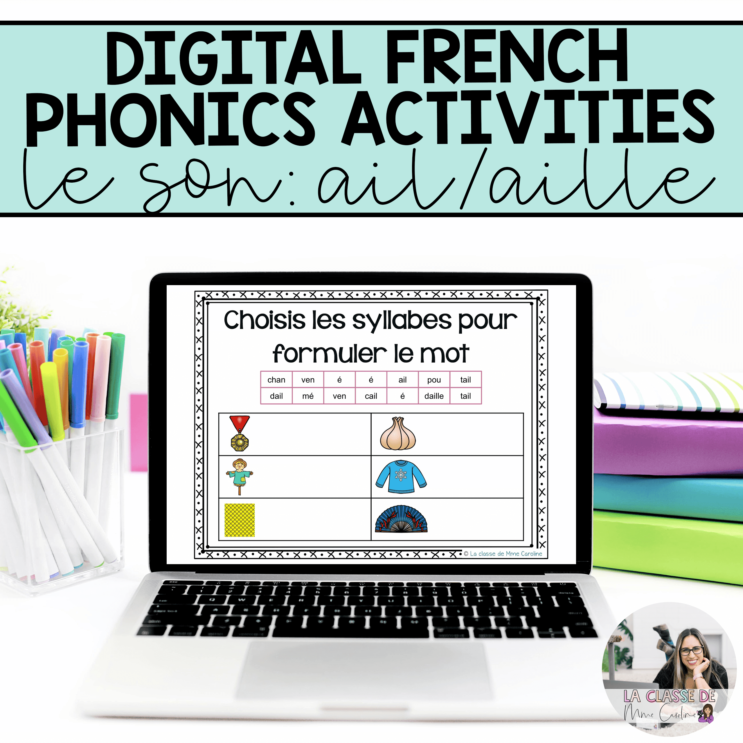 Digital French Phonics Activities (ail, aille) | French Sounds for Google Slides