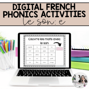 Digital French Phonics Activities (e) | French Sounds for Google Slides