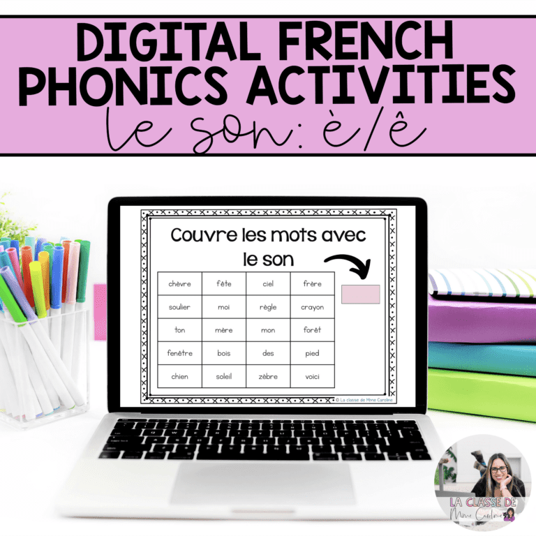 French phonics activities for è, ê on google slides