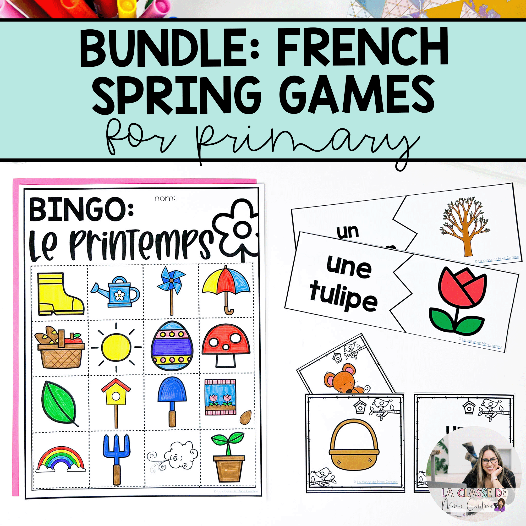 French spring vocabulary games