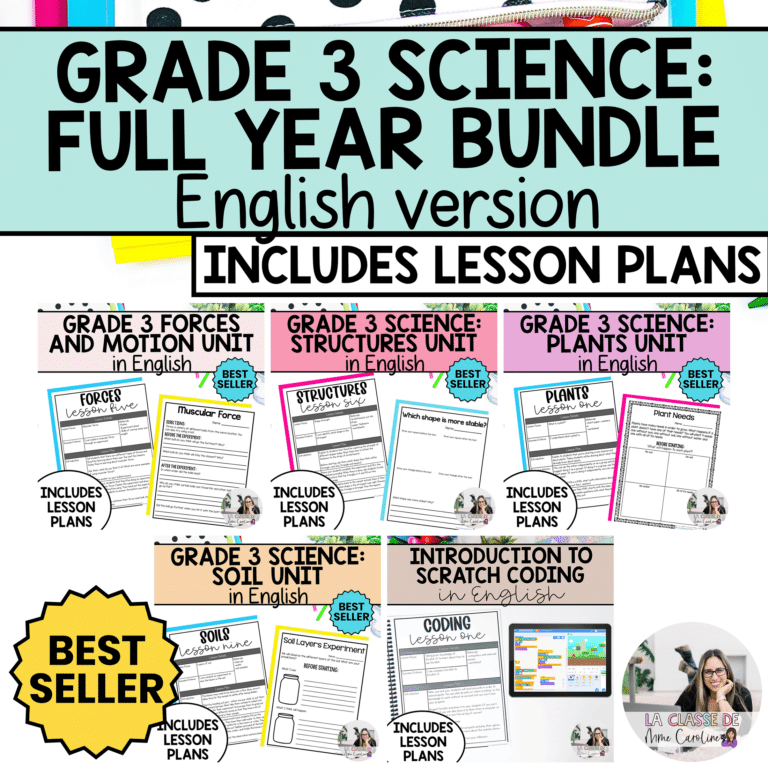 Grade 3 science units for Ontario curriculum