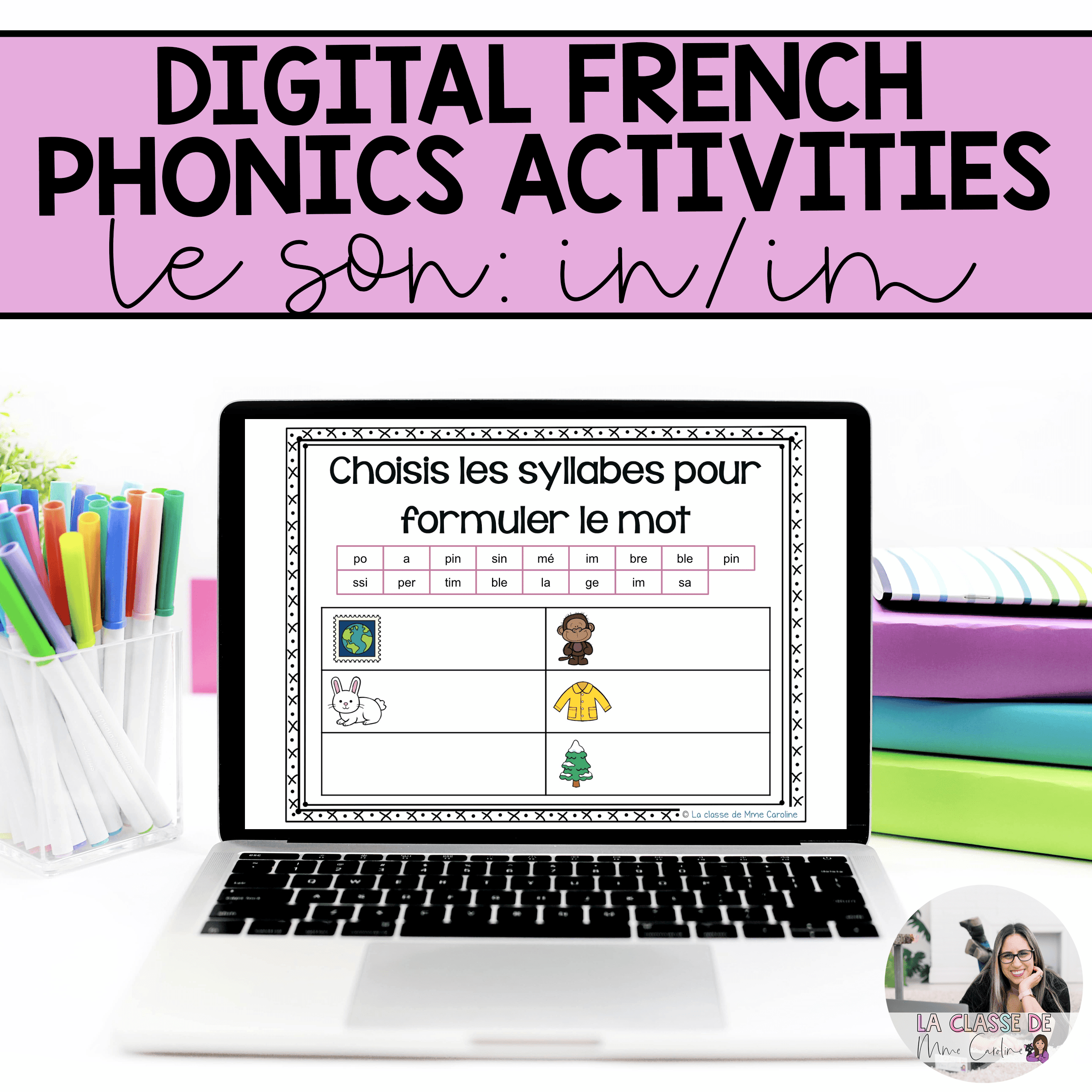 Digital French Phonics Activities (in, im) | French Sounds for Google Slides