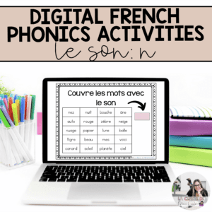 Digital French Phonics Activities (n) | French Sounds for Google Slides