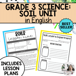 Soils in the environment science unit for grade 3
