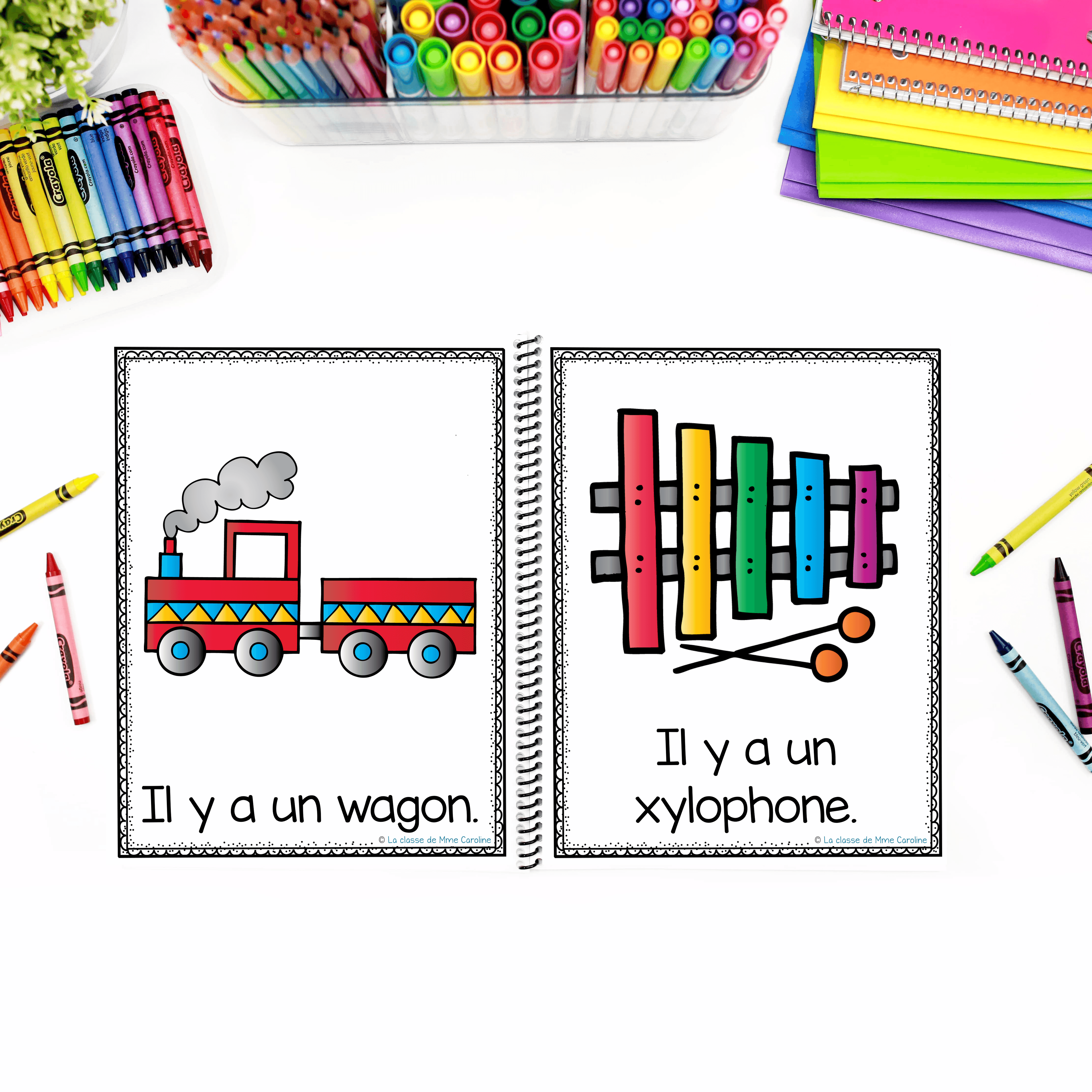 French Alphabet Readers Books for Emergent Readers: W, X, Y, Z - Image 2