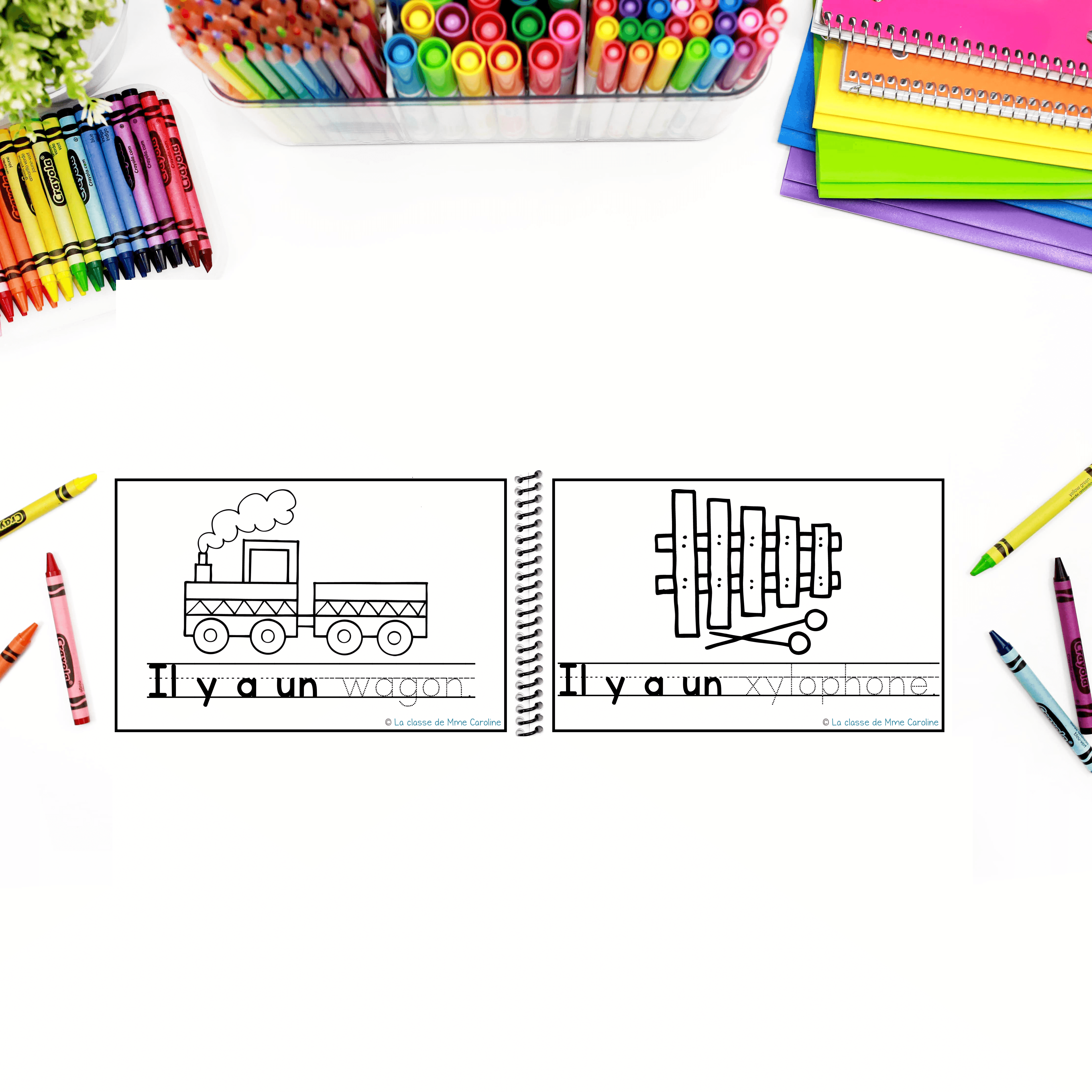 French Alphabet Readers Books for Emergent Readers: W, X, Y, Z - Image 4