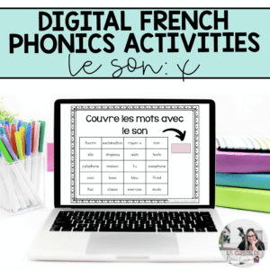 Digital French Phonics Activities (x) | French Sounds for Google Slides