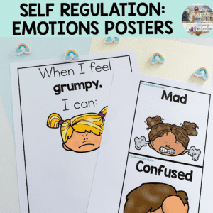 English Feelings and Emotions: Posters and Self Regulation "I can" statements
