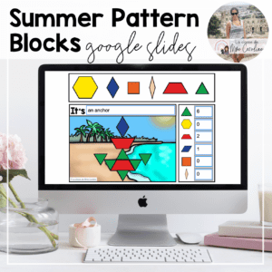 Grade 1 Math: Summer Pattern Blocks in ENGLISH - Geometry on Google Slides