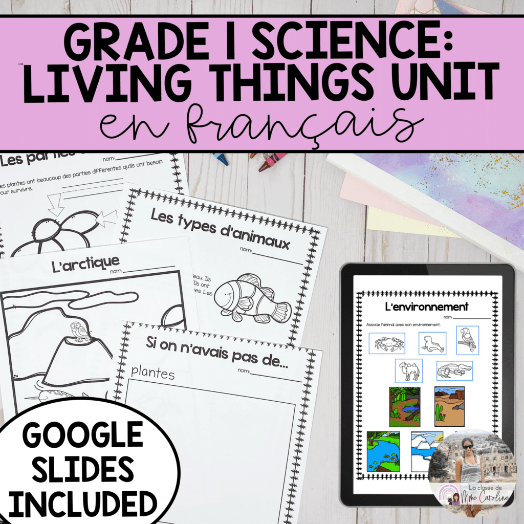 Grade 1 Needs and Characteristics of Living Things Science Unit in ...