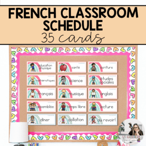french classroom decor boho rainbow