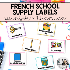french school supply labels
