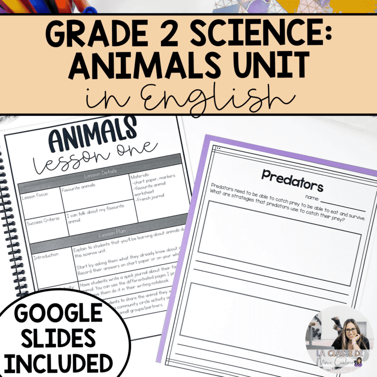 English growth and changes in animals science unit including lesson plans and assessments
