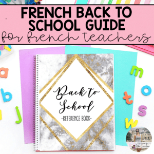 Back to School Guide for Primary French Immersion / La rentrée (EDITABLE)