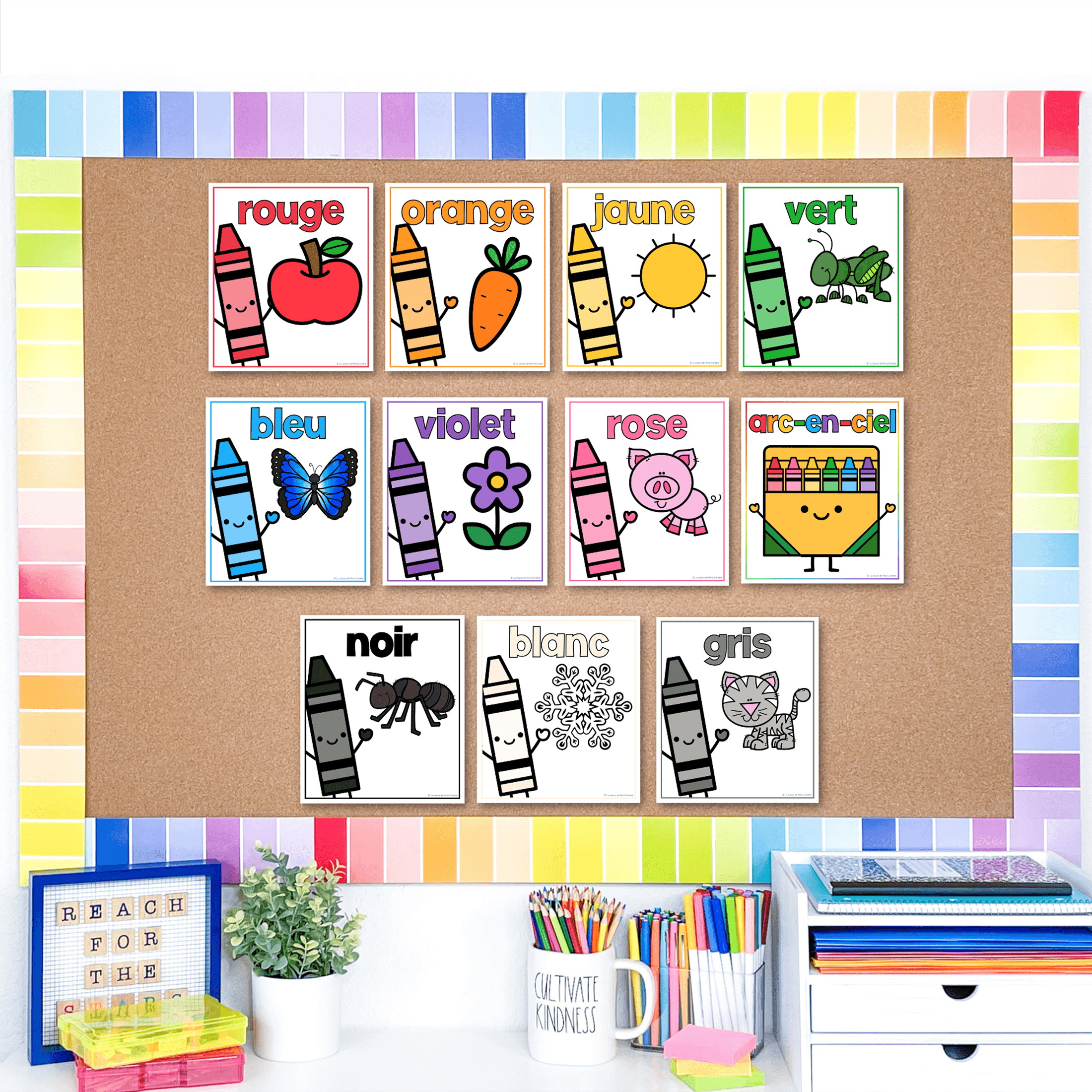 french-number-and-colour-posters-anchor-charts-les-nombres-affiches-les-couleurs