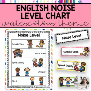 english-noise-level-chart-posters