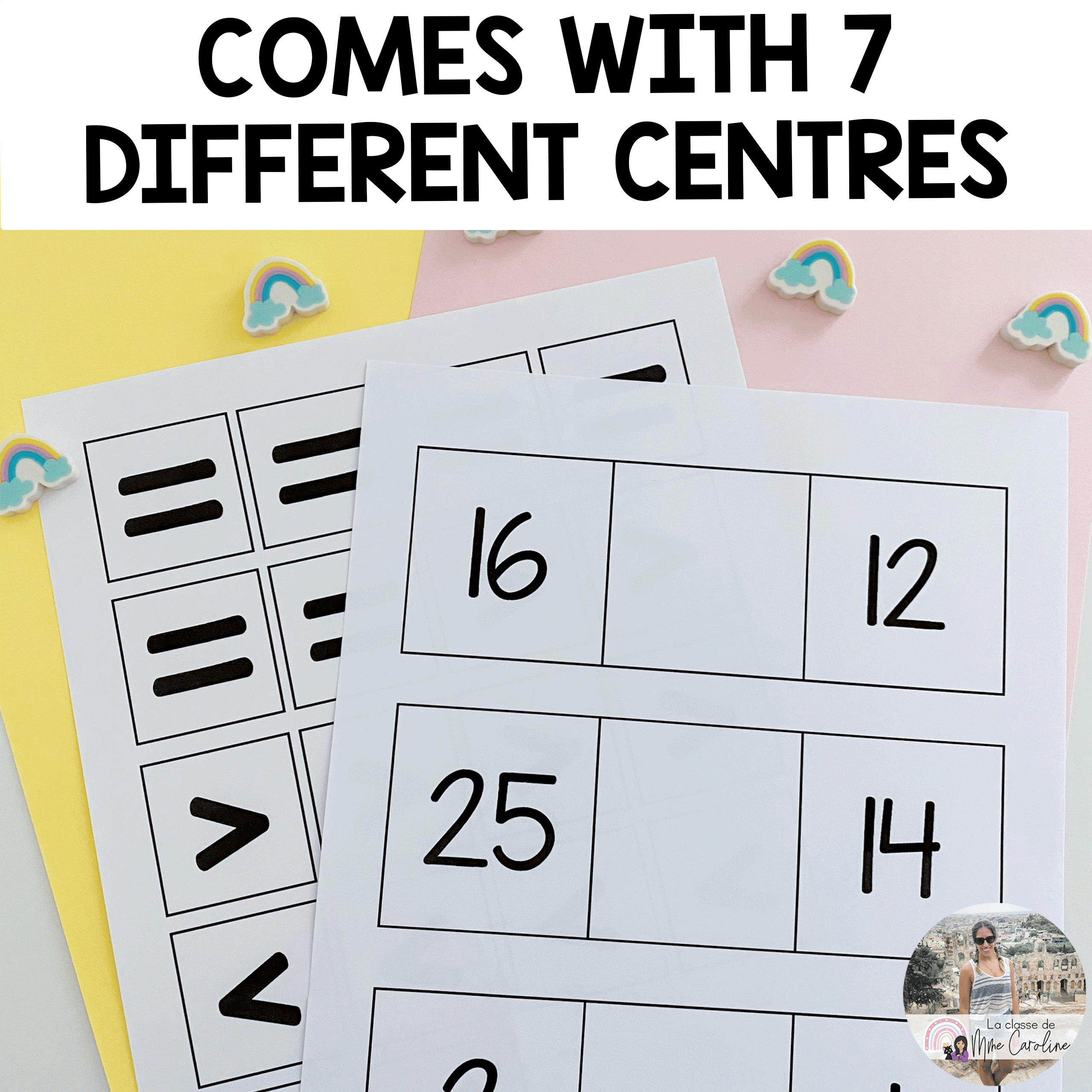 Grade 1 Math: French Equality Centres / L'égalité (première année) - Image 2