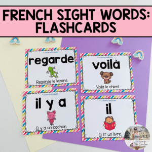 French Sight Words: Flashcards