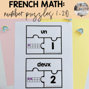 Math: French Number Puzzles 0-20