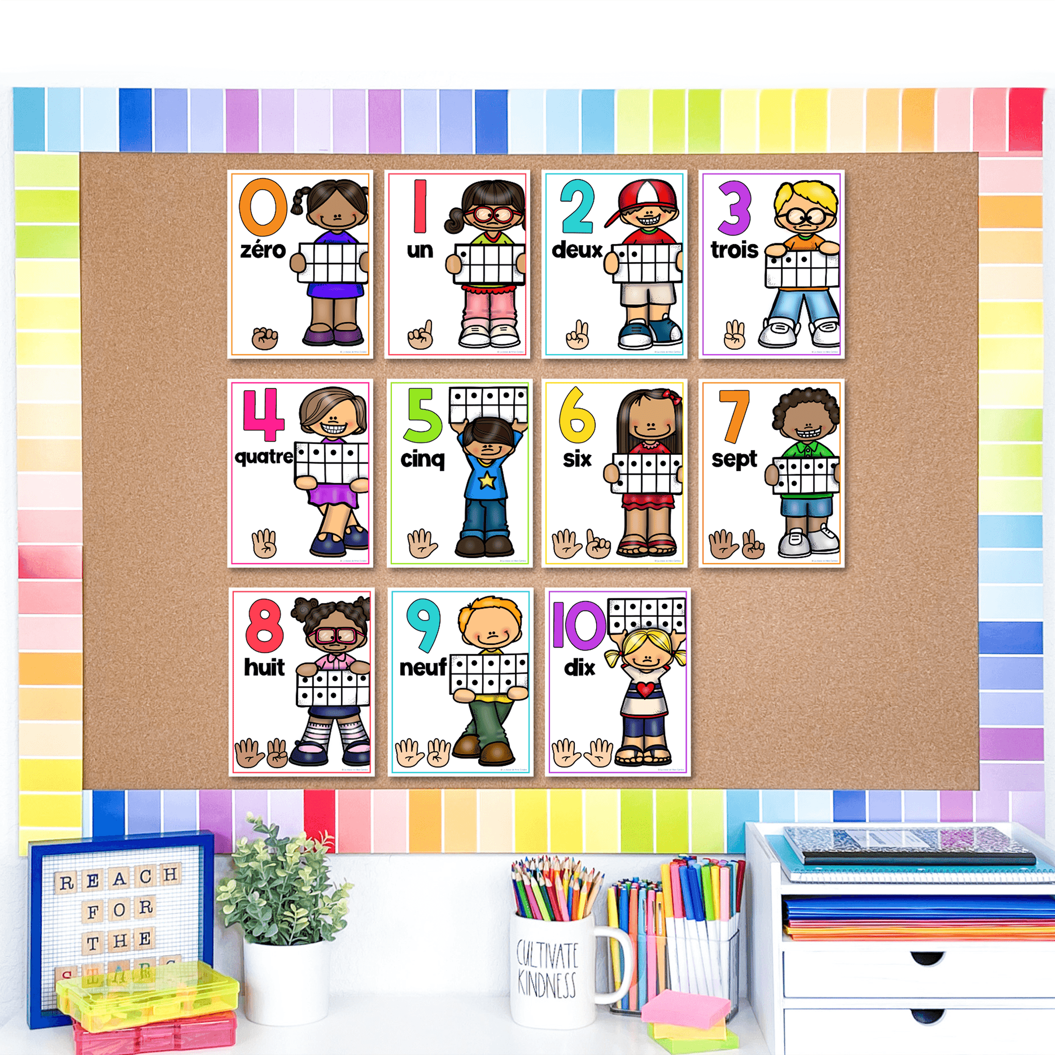 french-number-and-colour-posters-anchor-charts-les-nombres-affiches-les-couleurs