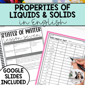This grade 2 science properties of solids and liquids unit is perfect for anyone who teaches in Ontario. It includes lesson plans, assessments, worksheets, science centres and more.