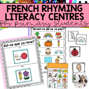 French rhyming activities and centres