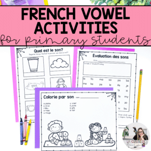 French vowel activities are a great way to work on french decoding. These vowel worksheets are perfect for helping your students learn to read and are aligned with the French Science of Reading!