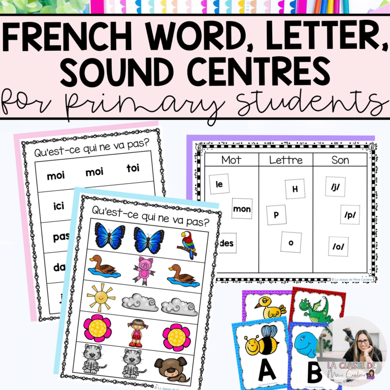French literacy centres for beginning readers