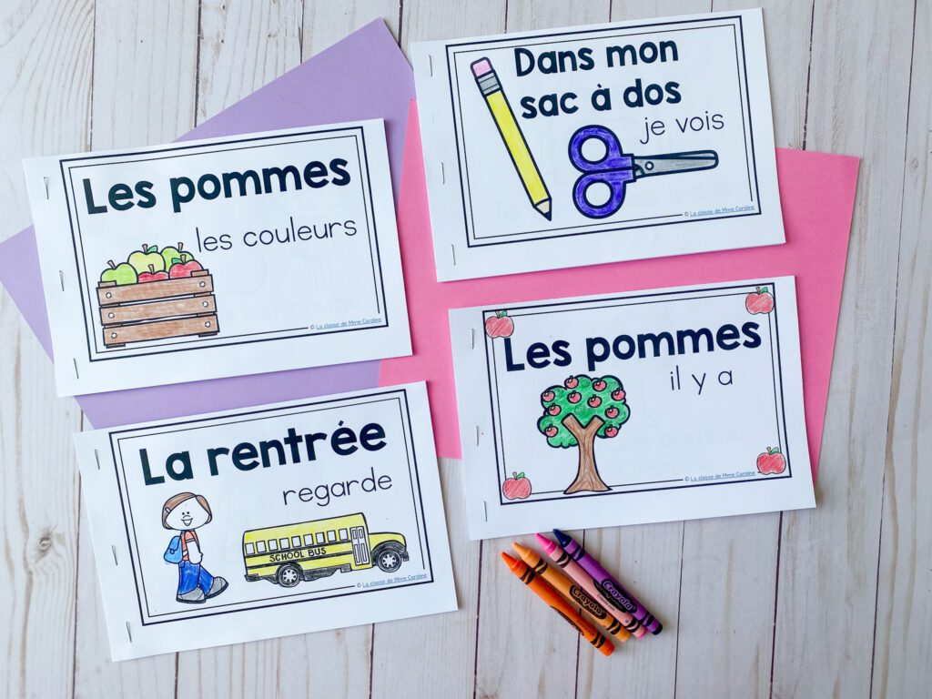 Here is a photo of my pack of 4 emergent readers for the month of September