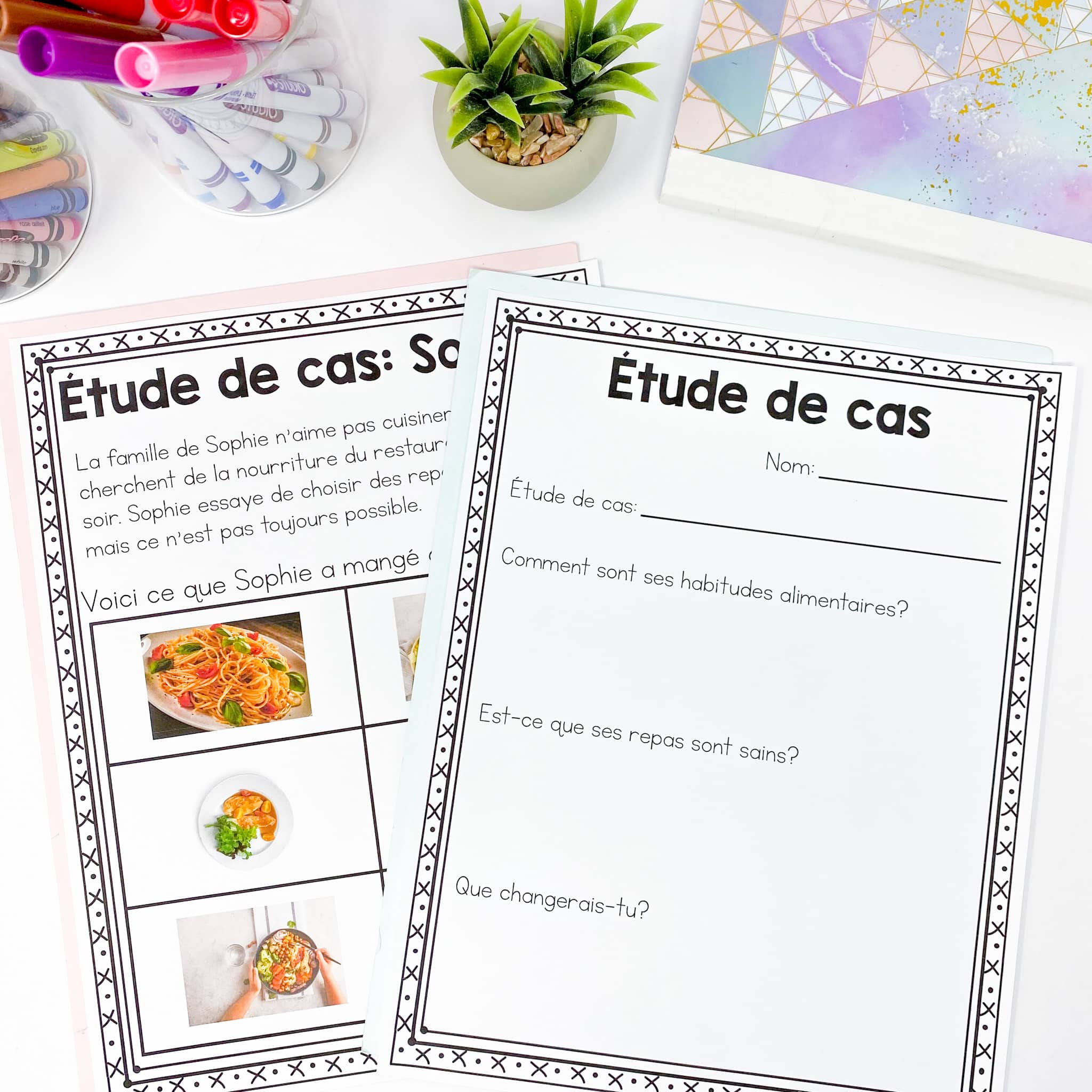 Grade 2 Healthy Eating Unit in FRENCH - Alimentation saine - Image 2
