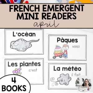 These French emergent readers are a series of patterned texts. Do one per week and you'll have enough to fill your students' book bins for the whole month!