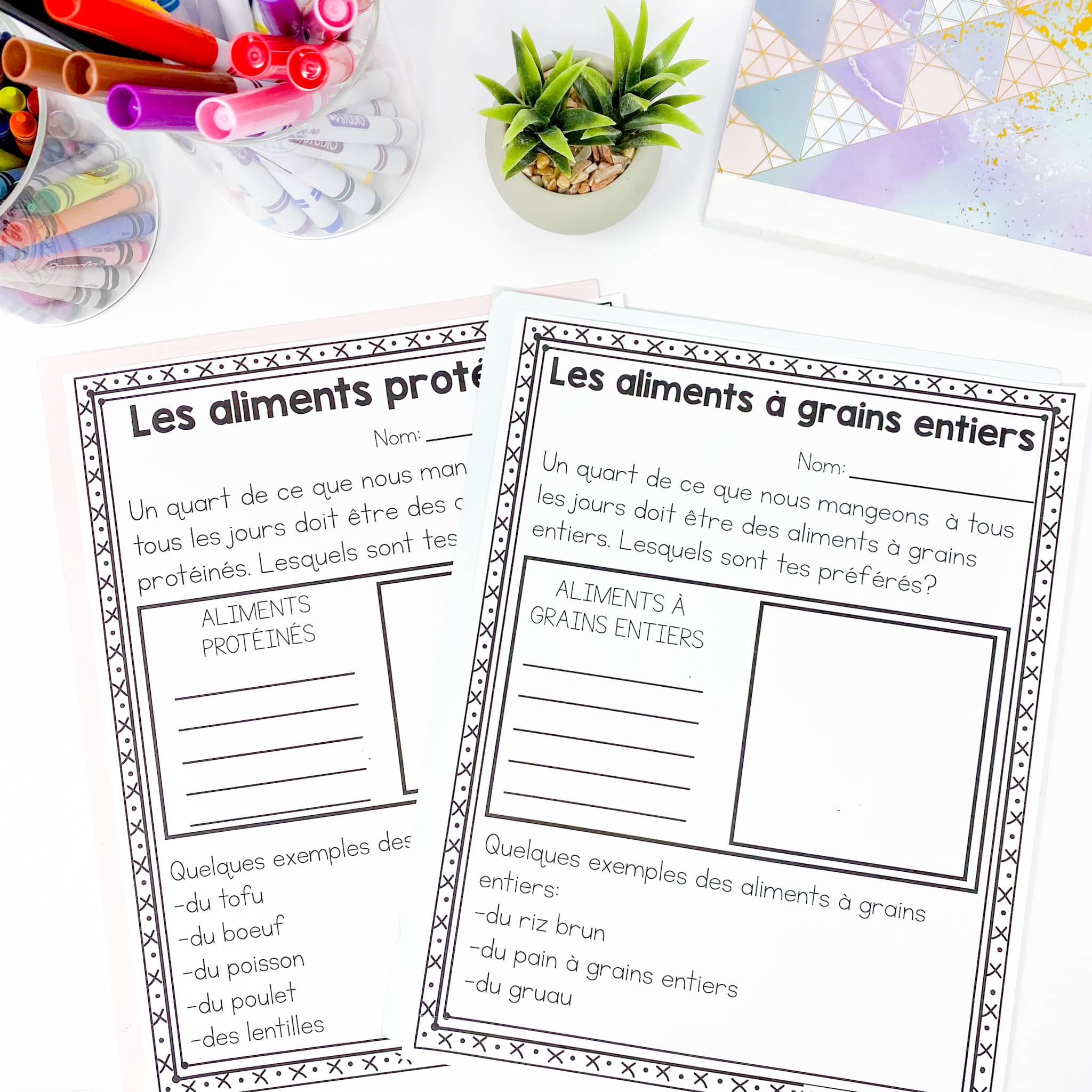 Grade 2 Healthy Eating Unit in FRENCH - Alimentation saine - Image 4