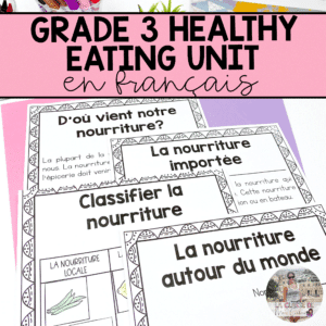 Grade 3 Health : Healthy Eating Unit | French
