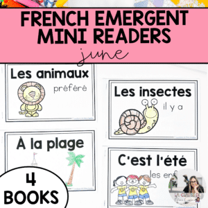 These French emergent readers are a series of patterned texts. Do one per week and you'll have enough to fill your students' book bins for the whole month!