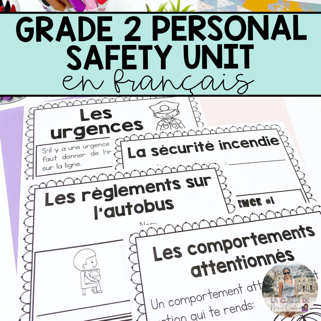 Grade 2 Health : Personal Safety and Injury Prevention Unit | French ...