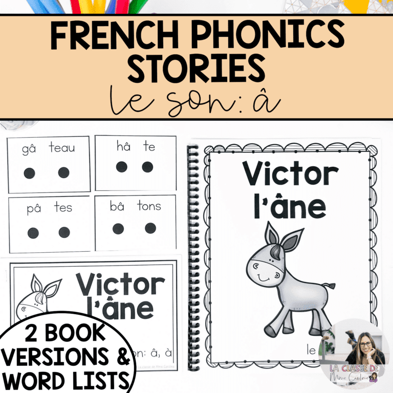 French phonics stories and decodable readers to teach your students how to read in French. Great to teach blending