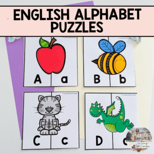 English Self Correcting Alphabet Puzzles - Alphabet Centres