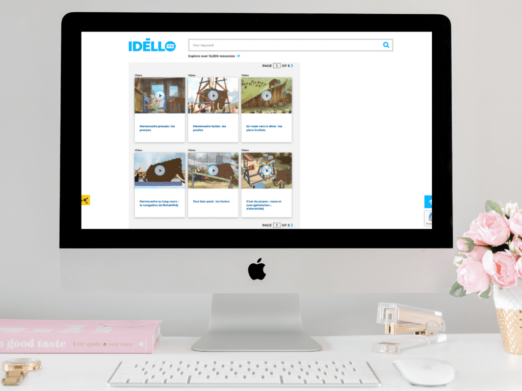 Idello website. I use the videos on this website to show how each simple machine works. This is great for your le mouvement et les machines simples unité.