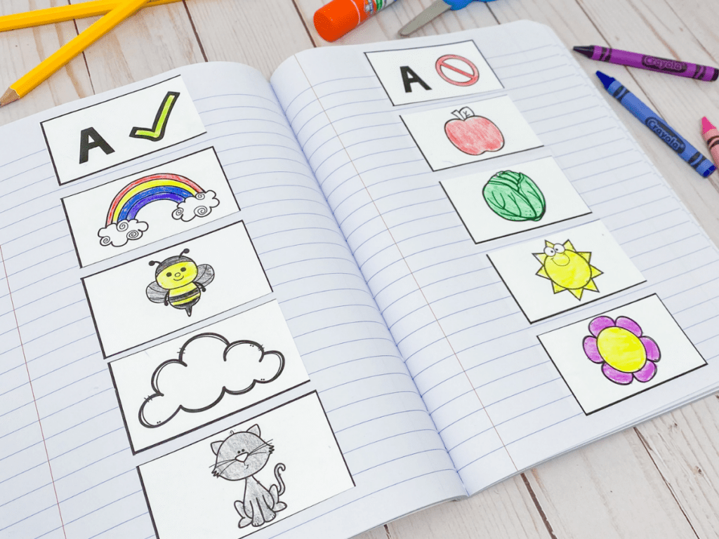 This is an activity that I do with my students when teaching the alphabet and French letter sounds. Students must cut and paste the images based on if they contain the French phonics sound.