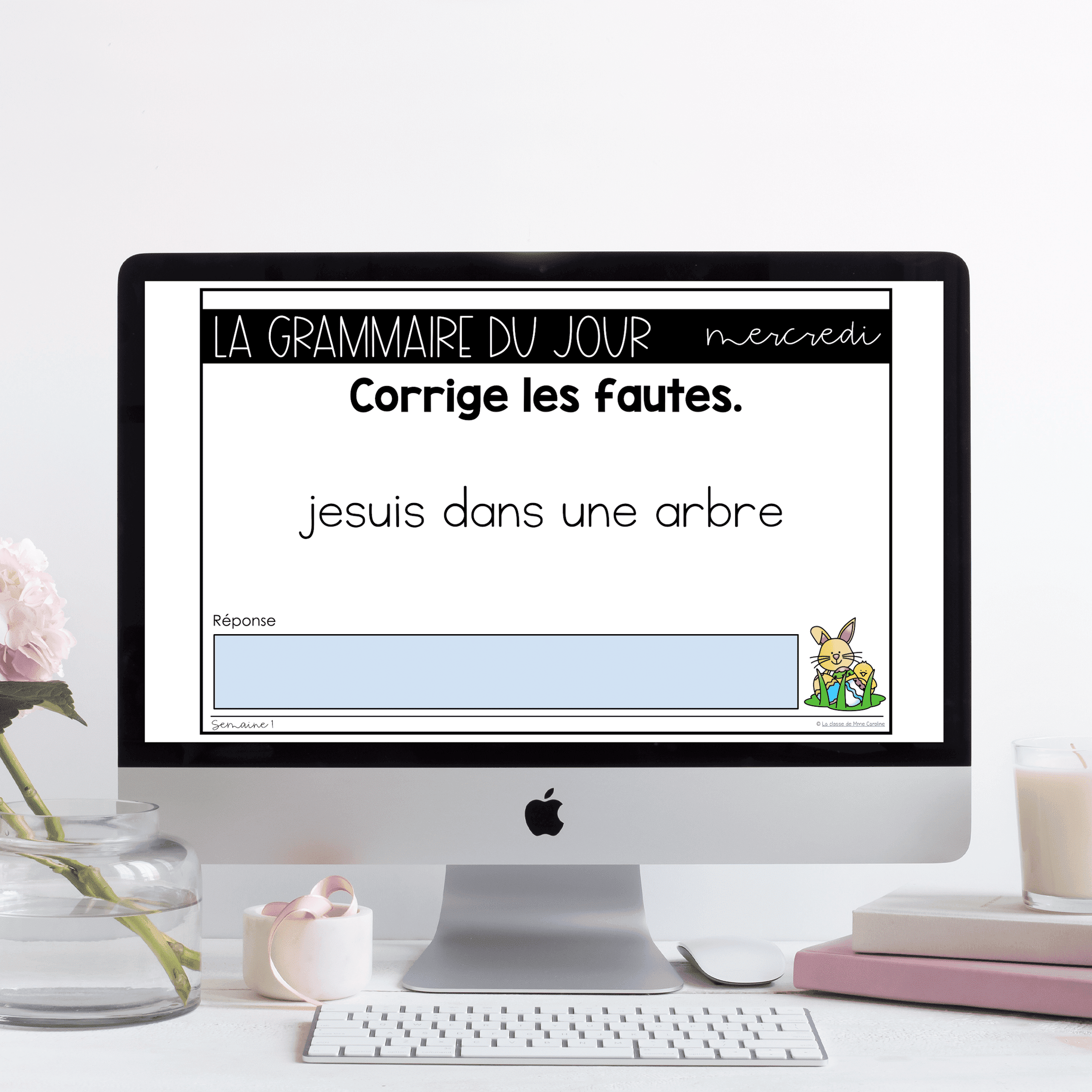 Grade 1 French Grammar Activities for Google Slides - April - Image 3