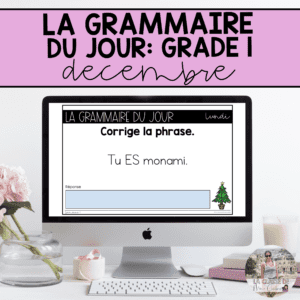 Grade 1: French Grammar Activities for Google Slides | December