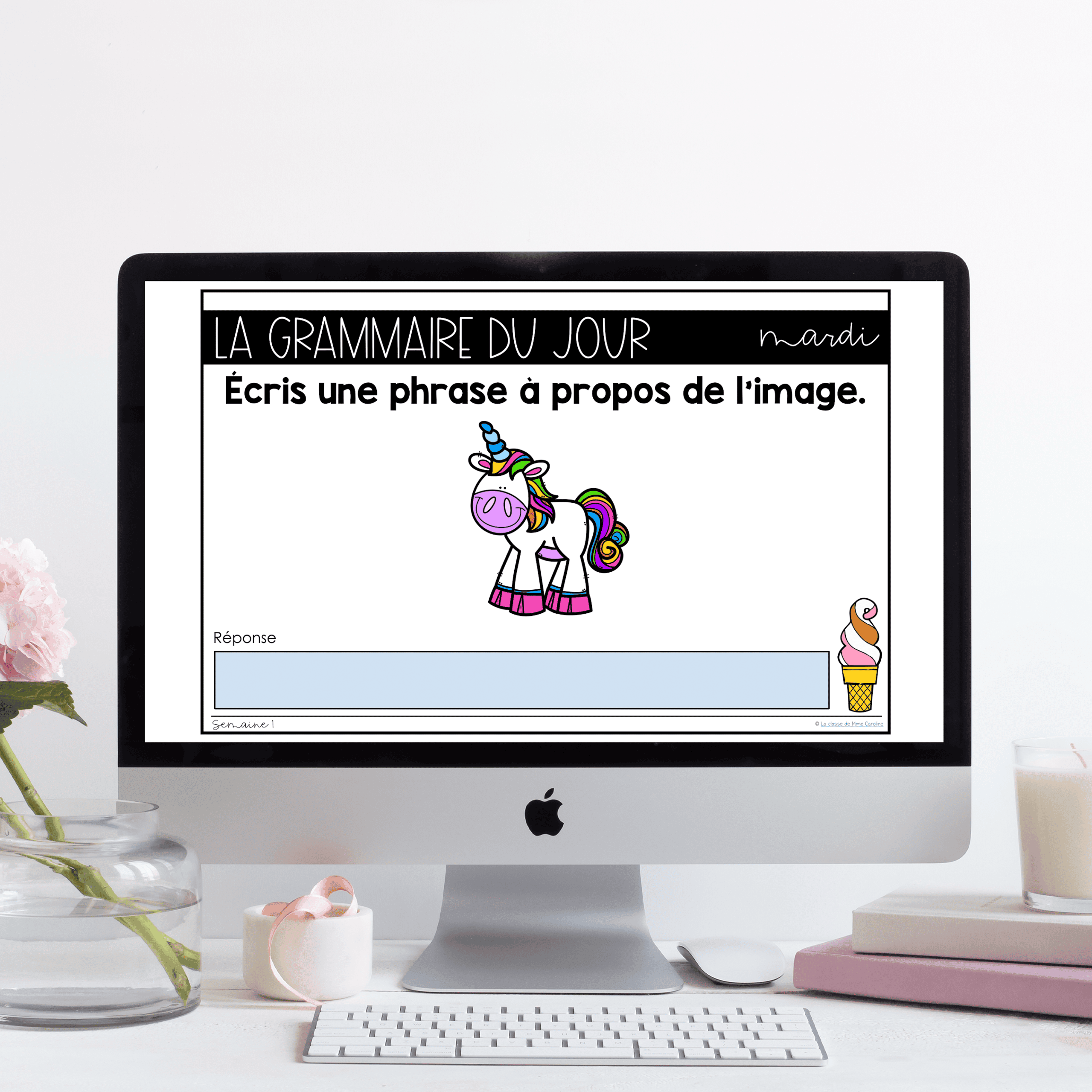 Grade 1 French Grammar Activities for Google Slides - June - Image 2