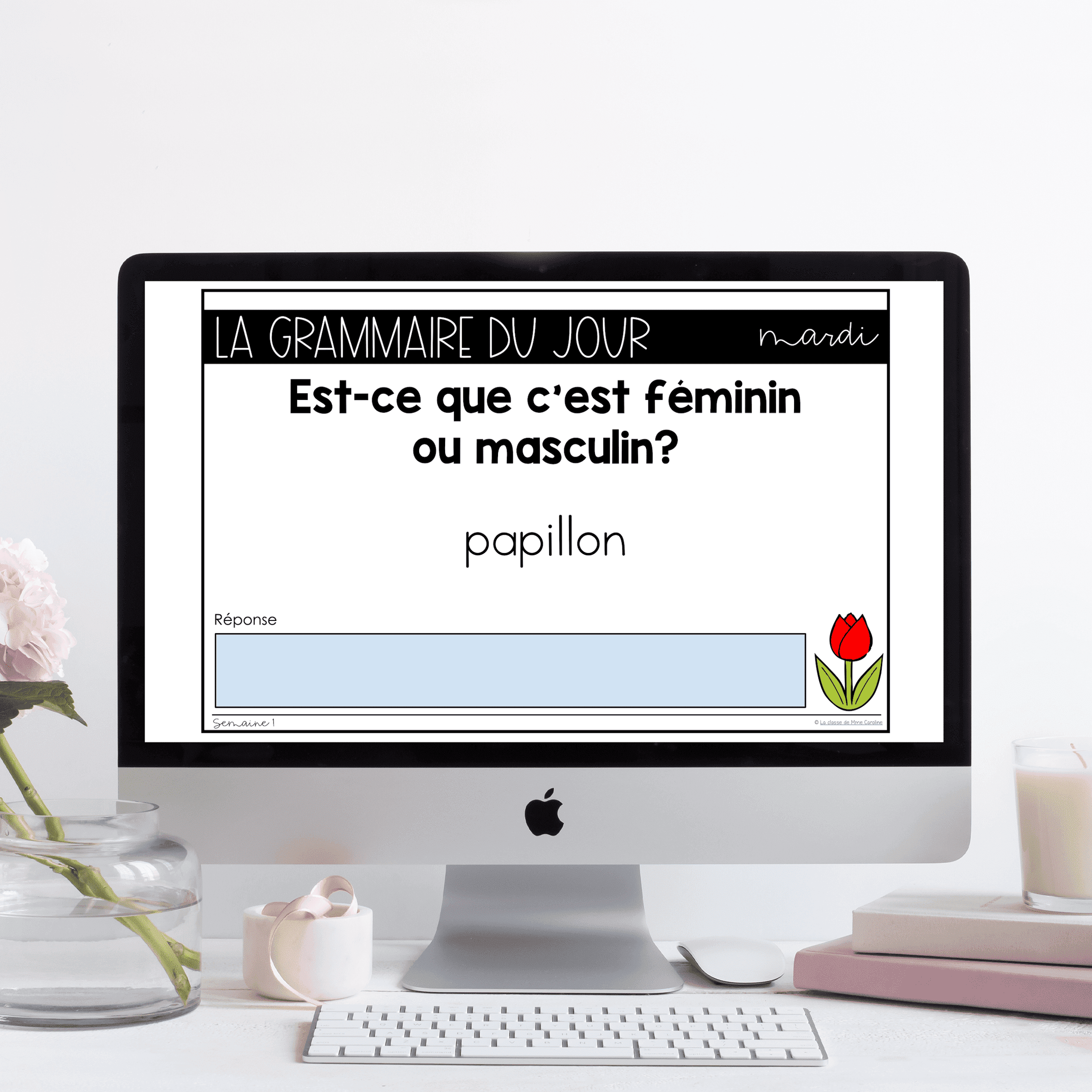 Grade 1 French Grammar Activities for Google Slides - May - Image 2