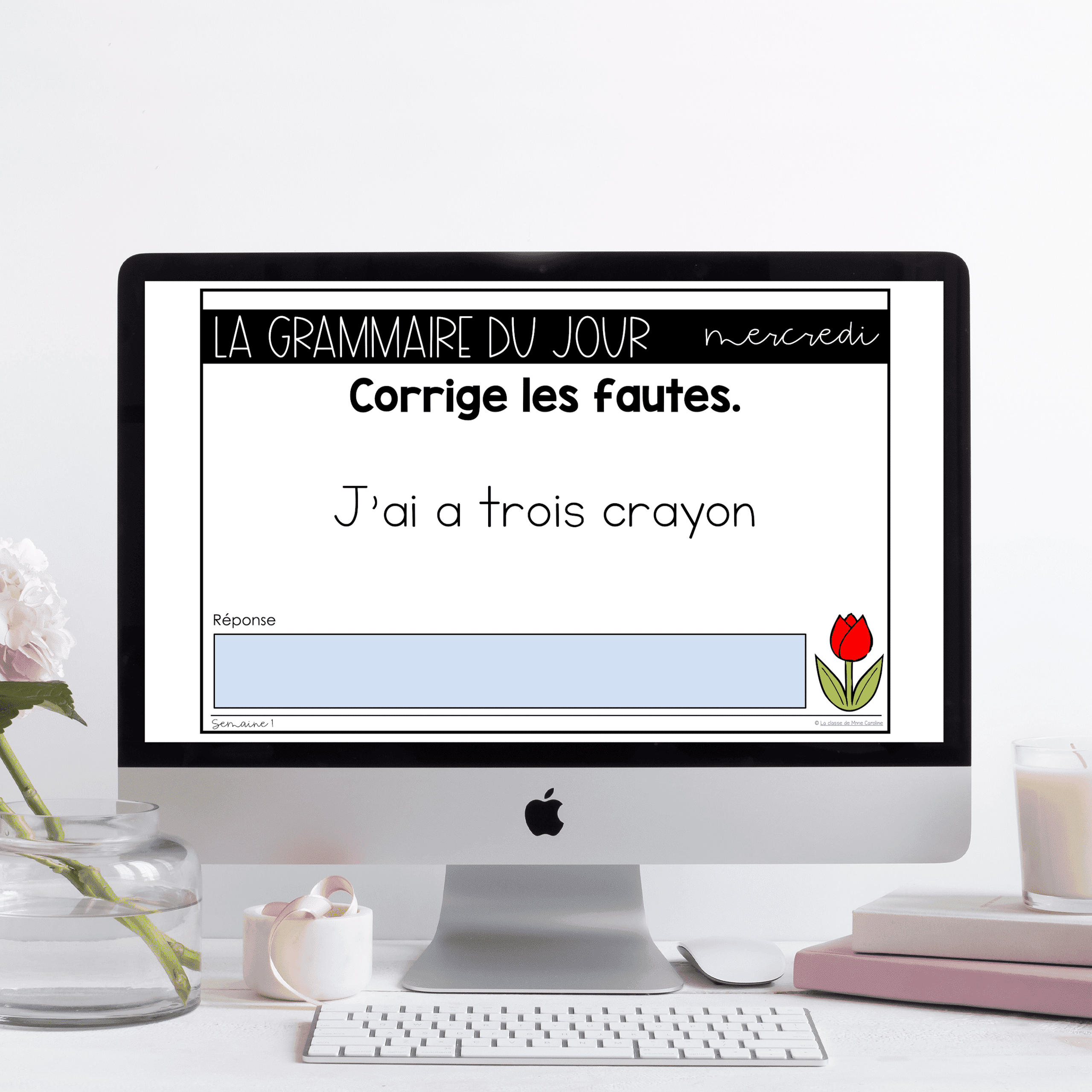 Grade 1 French Grammar Activities for Google Slides - May - Image 3